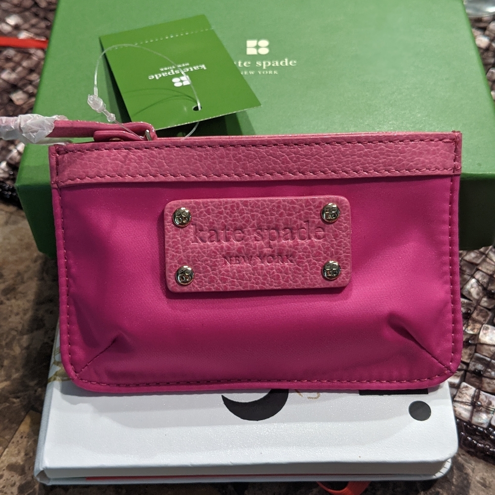 New! Kate Spade Pink Union Square Coin Purse! - Picture 2 of 9